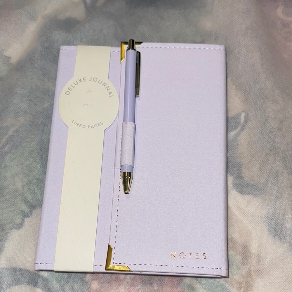 Lavender Deluxe Journal with Pen